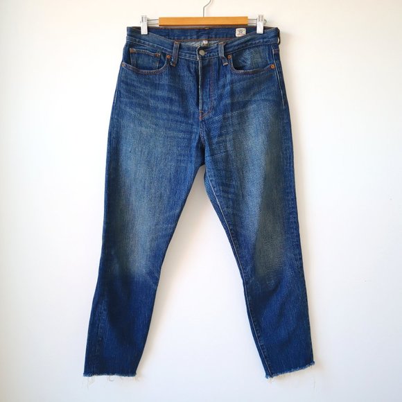 Levi's White Oak Cone Denim Selvedge Raw Hem Blue Jeans, Size 30 - Picture 1 of 16